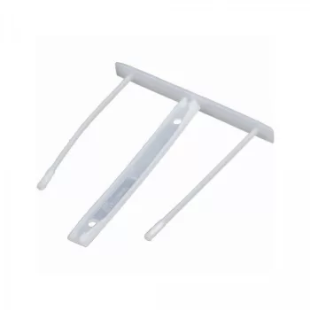   Lefűzőklip, műanyag, 85 mm, FELLOWES, Bankers Box, 100 db/csomag, fehér