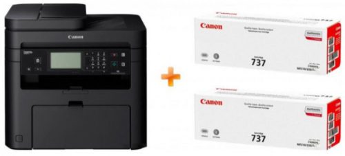 Canon i-SENSYS MF237w mono lézer multifunkciós nyomtató fekete, Bundle modell (+2db Canon CRG737 toner)