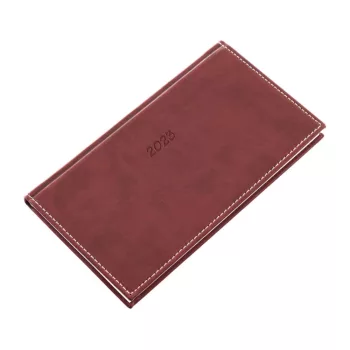   Zsebnaptár fekvő Bolero, krémszínű lapokkal barna Realsystem 2025.