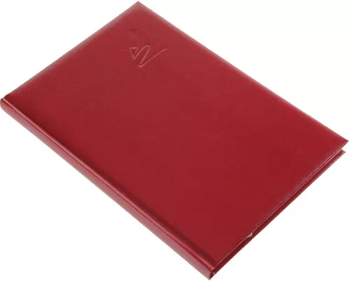 Határidőnapló Standard B/5, napi fehér lapokkal bordó Realsystem 2025.