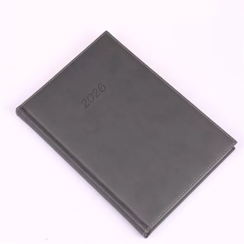 Határidőnapló Bolero B/5 napi, krémszínű lapokkal (szürke) 2023.