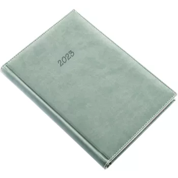   Határidőnapló Bolero A/5, napi krémszínű lapokkal szürke Realsystem 2025.