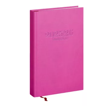   Tanári határidőnapló A5, műbőr 150mmx210mm, fehér lapokkal pink 2025/2026 Realsystem