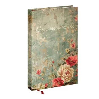   Tanári határidőnapló A5, műbőr 150mmx210mm, fehér lapokkal (vintage) 2024/2025 Realsystem