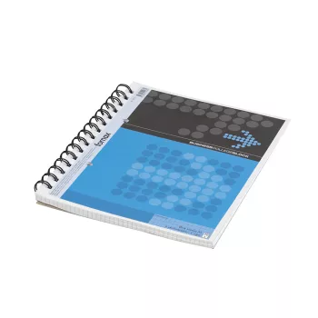   Spirálfüzet A5 70 lap perforált lyukasztott kockás FORNAX