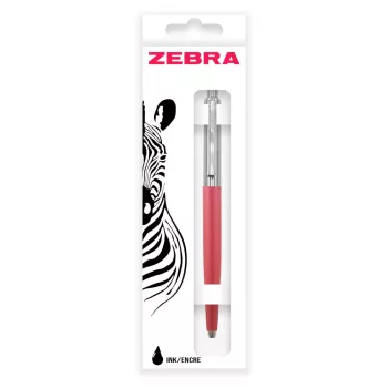   Golyóstoll nyomógombos 0,7mm dobozban lazac test, ZEBRA 901 kék
