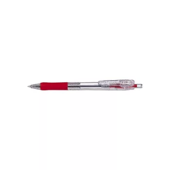 Golyóstoll 0,5mm, Zebra Tapli clip Eco, írásszín piros