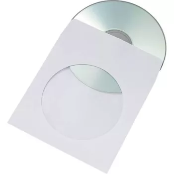   Boríték TCD öntapadós körablakos cd papírtok 125x125mm 1000 db