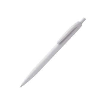   Golyóstoll nyomógombos antibakteriális műanyag fehér test, Leopard Clean kék