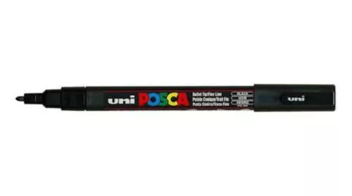 Dekormarker UNI POSCA PC-3M fekete