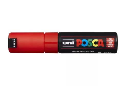 Dekormarker UNI POSCA PC-8K piros