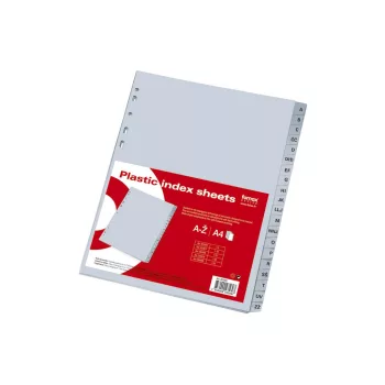 Elválasztó lap FORNAX regiszteres, A4 PP A-Z