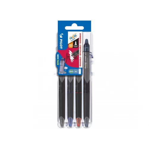 Rollertoll 0,5mm tűhegyű törölhető nyomógombos PILOT FRIXION Clicker Point SET2GO 4-es klt.
