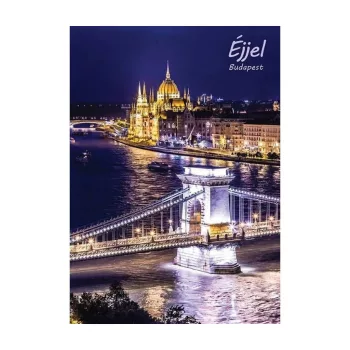   SPIRÁLFÜZET A4 160LAP VONALAS REGISZTERES, SILVERBALL BP ÉJJEL