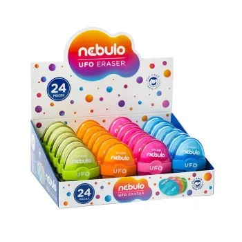 Radír, UFO 4 színben, Nebulo