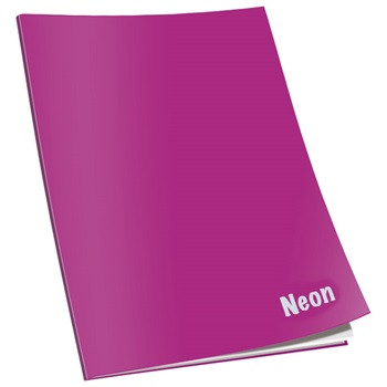 Füzet CONNECT Neon lakk borító, A/4 40+2 lap 80gr papír, kockás
