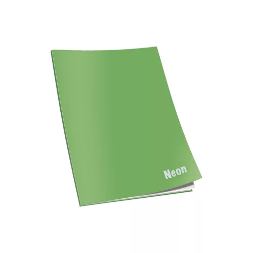 Füzet CONNECT Neon lakk borító, A/4 40+2 lap 80gr papír, kockás