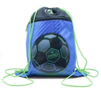 Tornazsák CONNECT 2021 FOOTBALL  kék zöld  29x39x2cm