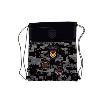 Tornazsák CONNECT 2021 ARMY  fekete szürke 29x39x2cm