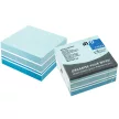 Jegyzettömb GLN öntapadós, 75x75 mm, 400 lap, pasztell színek (fehér,kék, türkiz)