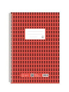 Füzet CONNECT Matt + UV lakk borító, A/5 40 lap 80gr papír, kockás