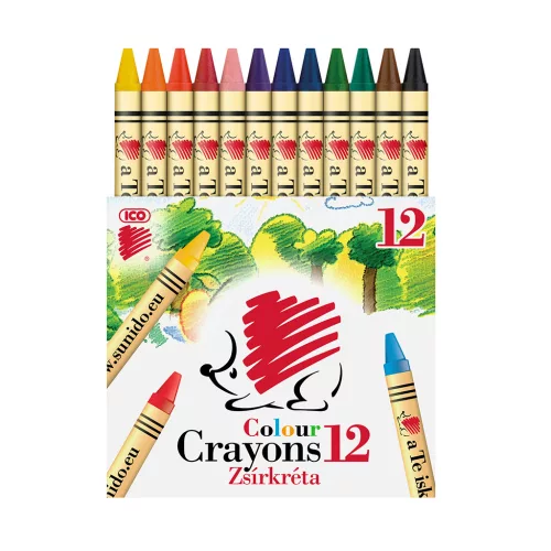 Zsírkréta kerek 12 db -os SÜNI