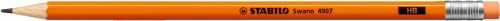 Grafitceruza HB, neon narancs test Stabilo Swano 4907/HB, -54