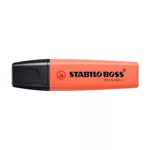 Szövegkiemelő 2-5mm vágott hegyű, STABILO BOSS Pastel 70/140 korall