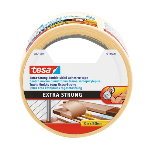 Ragasztószalag kétoldalas, extra erős 50mmX10m TESA