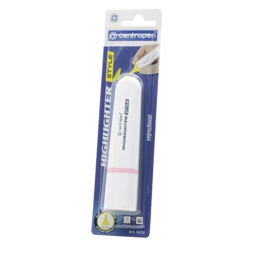 Szövegkiemelő CENTROPEN 6252 vágott végű 1-4,6 mm pasztel rózsaszín