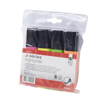   Szövegkiemelő 1-5mm vágott hegy, lapos test, a-series 4-es készlet