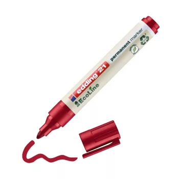 Alkoholos marker 1,5-3mm, Edding 21 EcoLine piros