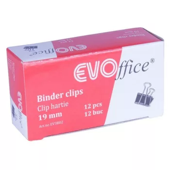 Binderkapocs 19 mm 12 db /doboz EVO