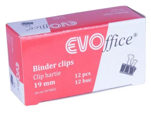 Binderkapocs 19 mm 12 db /doboz EVO