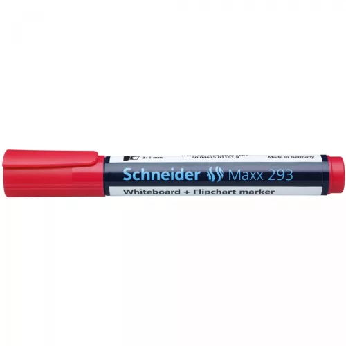 Tábla- és flipchart marker 2-5 mm vágott végű SCHNEIDER Maxx 293 piros