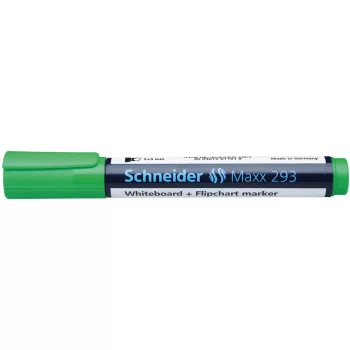   Tábla- és flipchart marker 2-5 mm vágott végű SCHNEIDER Maxx 293 zöld