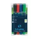 Tábla- és flipchart marker készlet 1-3 mm kerek végű 4-es készlet SCHNEIDER Maxx Eco 110