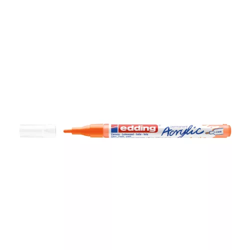 Akril marker 1-2 mm EDDING 5300 Neon narancssárga D10