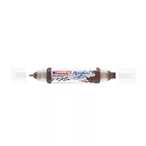 Akril marker 2-3mm és 5-10mm 3D kétvégű EDDING 5400 barna