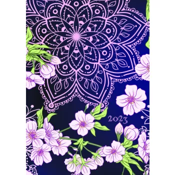   Határidőnapló Librobella hölgyeknek B/6 napi mandala Realsystem 2022.