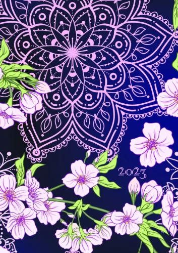 Határidőnapló Librobella hölgyeknek B/6 napi mandala Realsystem 2022.