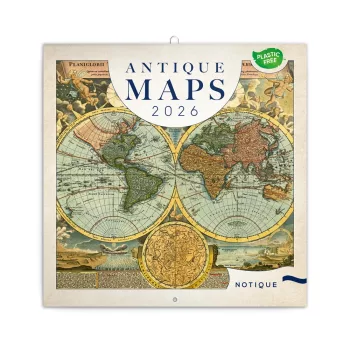   Falinaptár képes lemeznaptár 300x300mm, Antique Maps Realsystem 2026.