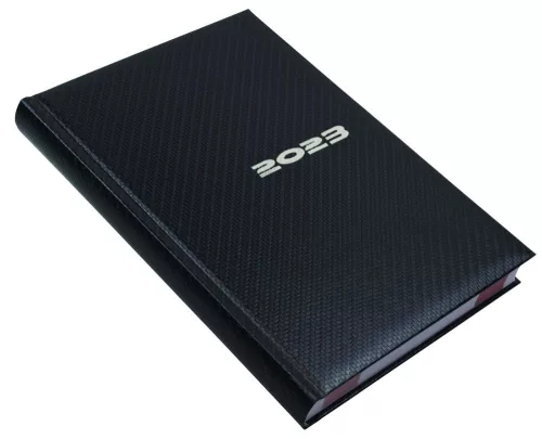 Határidőnapló Carbon A/5 napi acél Realsystem 2022.