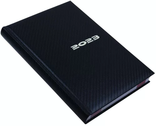 Határidőnapló Carbon A/5 napi kék Realsystem 2022.