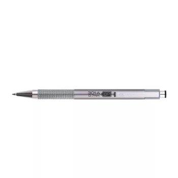 Golyóstoll 0,7mm metál ezüst test, ZEBRA F301A kék