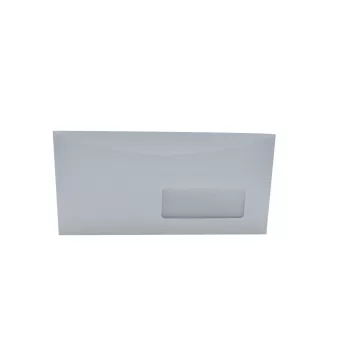   Boríték LC6/5 enyvezett jobb ablakos 35x90mm  gépi töltéshez, külső füles 114x229mm J28A20