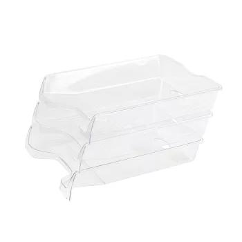 IRATTÁLCA MŰANYAG 355 VÍZTISZTA 355X255X60MM