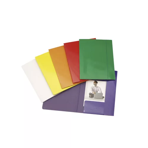 Gumis mappa A4, 600g. FC karton Fornax Glossy piros