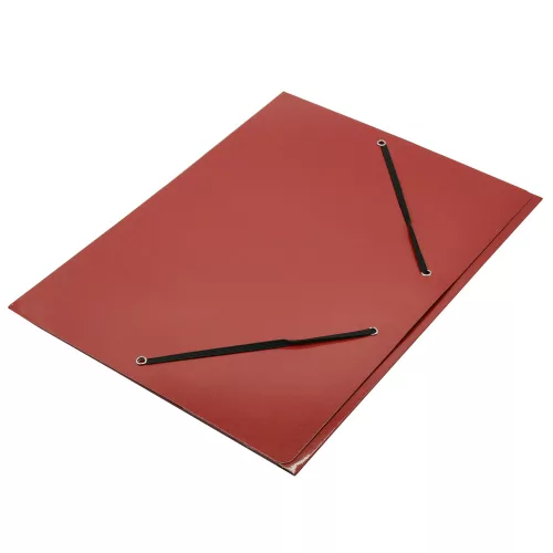 Gumis mappa A4, 400g. karton Fornax Glossy piros 