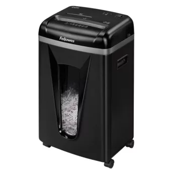   Iratmegsemmisítő, mikrokonfetti vágás 2 x 12 mm, 9 lap, FELLOWES Microshred 450M 